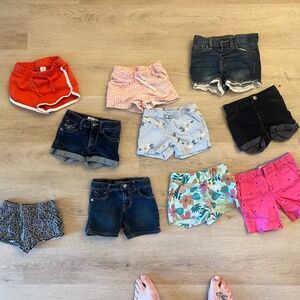 Bundle of 2T shorts Jean shorts and fabric shorts